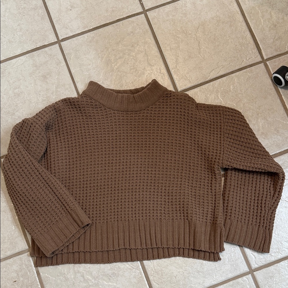 Elegant Brown Turtleneck Sweater